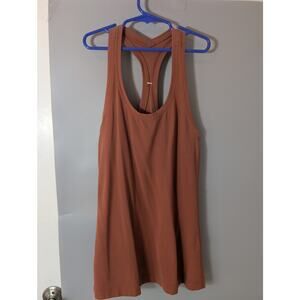 Lululemon Racer Back Tank Top Brick Orange Medium